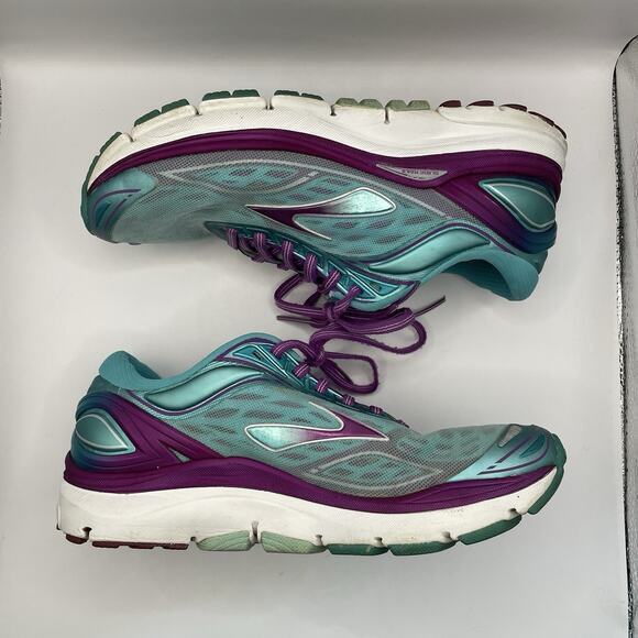 Brooks Transcend 3 Women’s Running Shoes Size 8 1202091B419 Blue Purple Silver - Picture 4 of 8